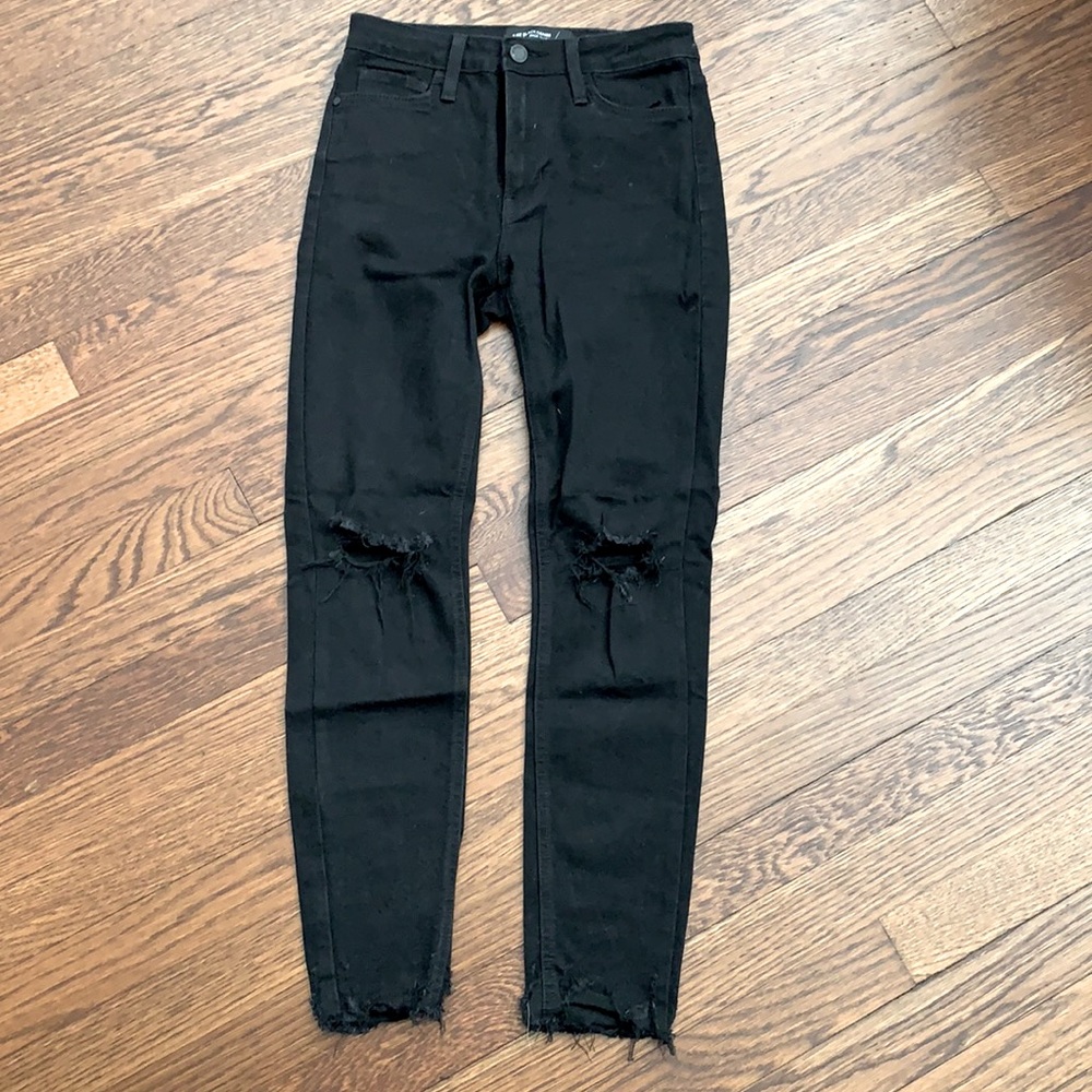Just Black denim jeans destroyed knee